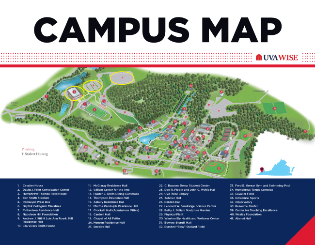 SWVA Economic Forum UVA Wise   UVA Wise Campus Map 